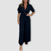 Danique | Effen geplooide jumpsuit voor dames