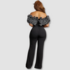 Yvette | Elegante sexy strak een lijn kraag jumpsuit