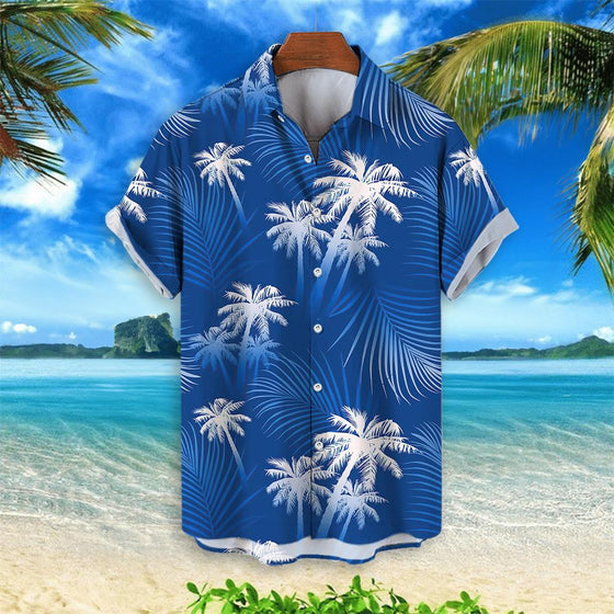 Reinier | Strandshirt met bloemenprint