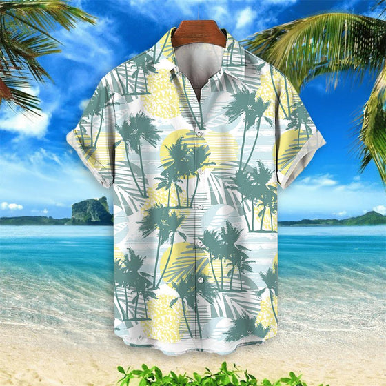 Reinier | Strandshirt met bloemenprint