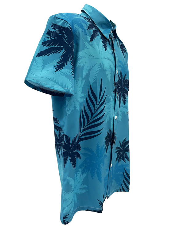 Reinier | Strandshirt met bloemenprint